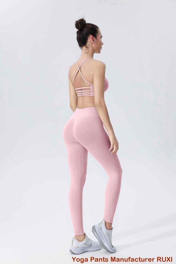 pantalon de yoga orange brûlé