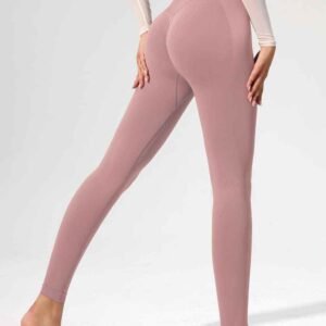 pantalon de yoga évasé rose RUXI