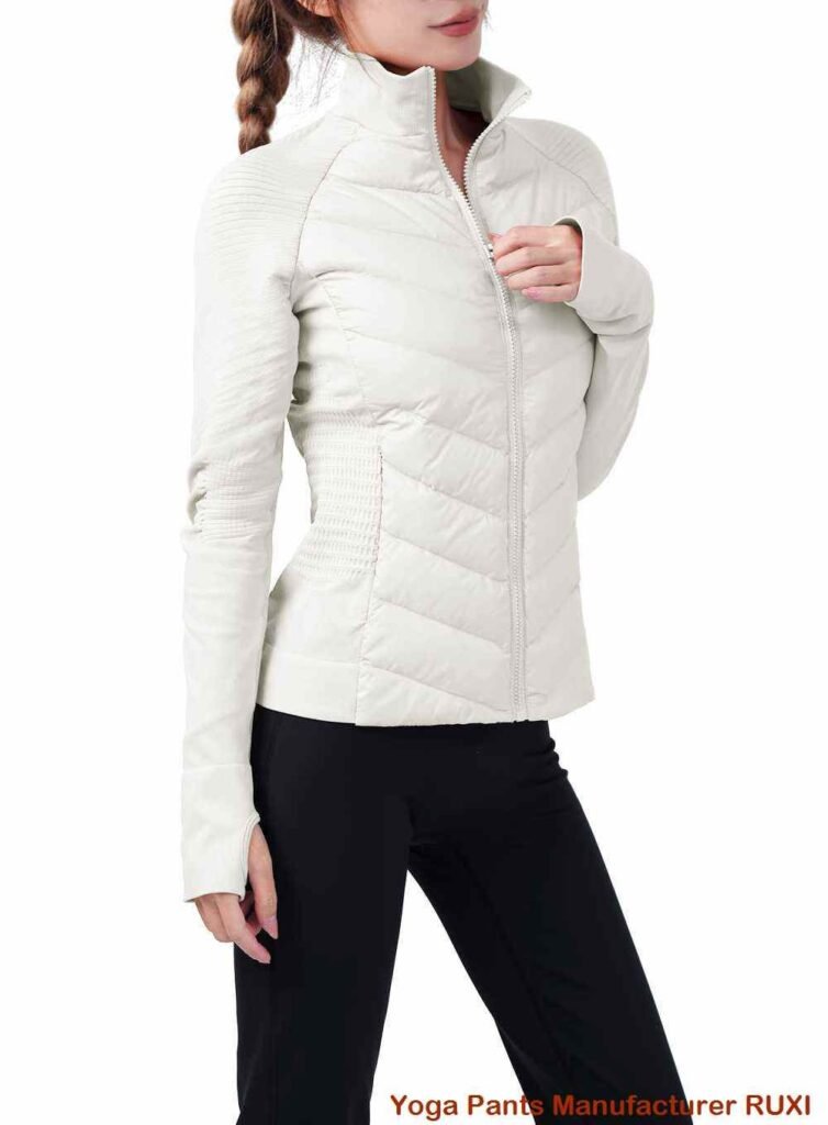 pantalon de yoga évasé blanc RUXI