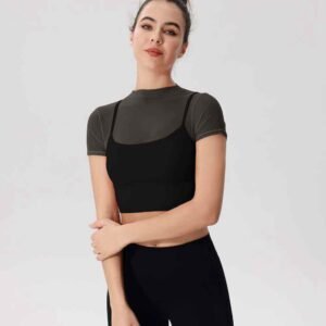 gilet de course noir RUXI km2524