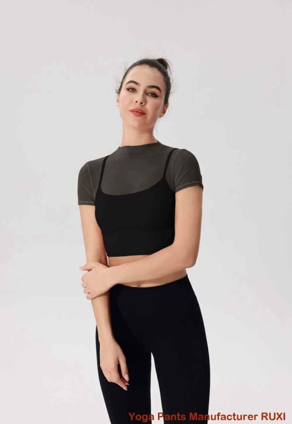gilet de course noir RUXI km2524